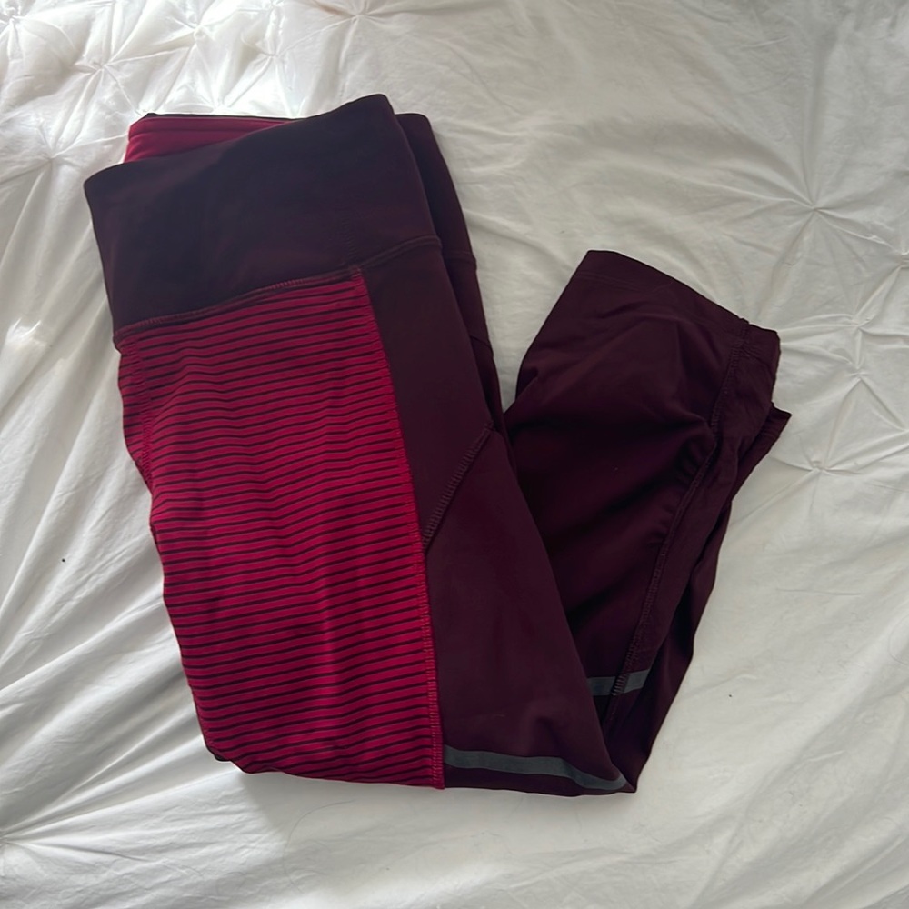 Mid rose lulu lemon cropped legging